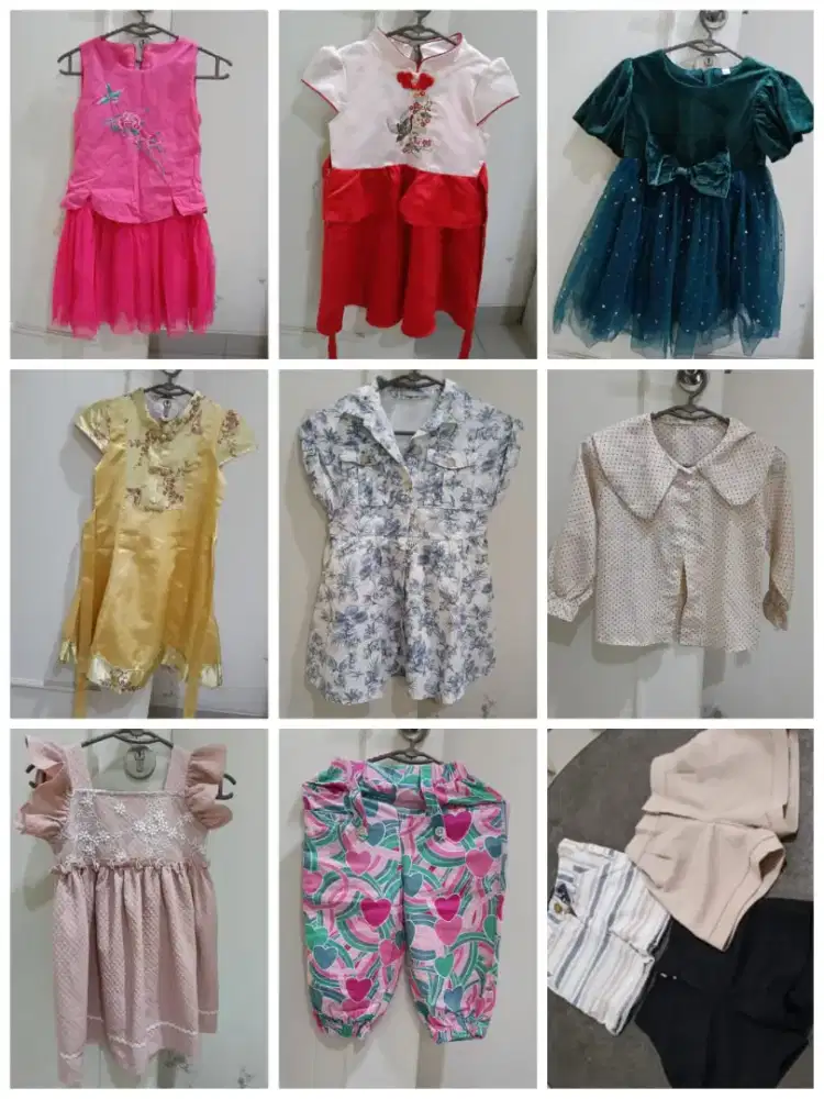 Jual borong pakaian anak  4 THN, masih bagus2 baru pakai dua kali aja