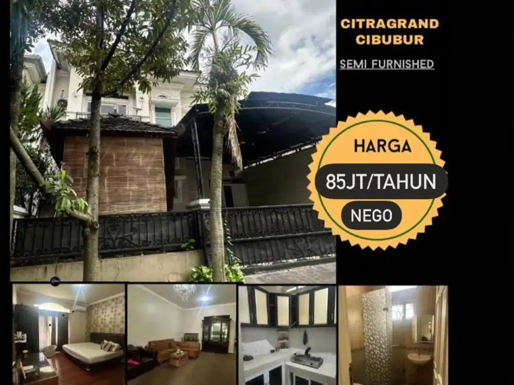 Di Sewakan Rumah Semi  Furnish Cluster Favorite. CitraGran Cibubur