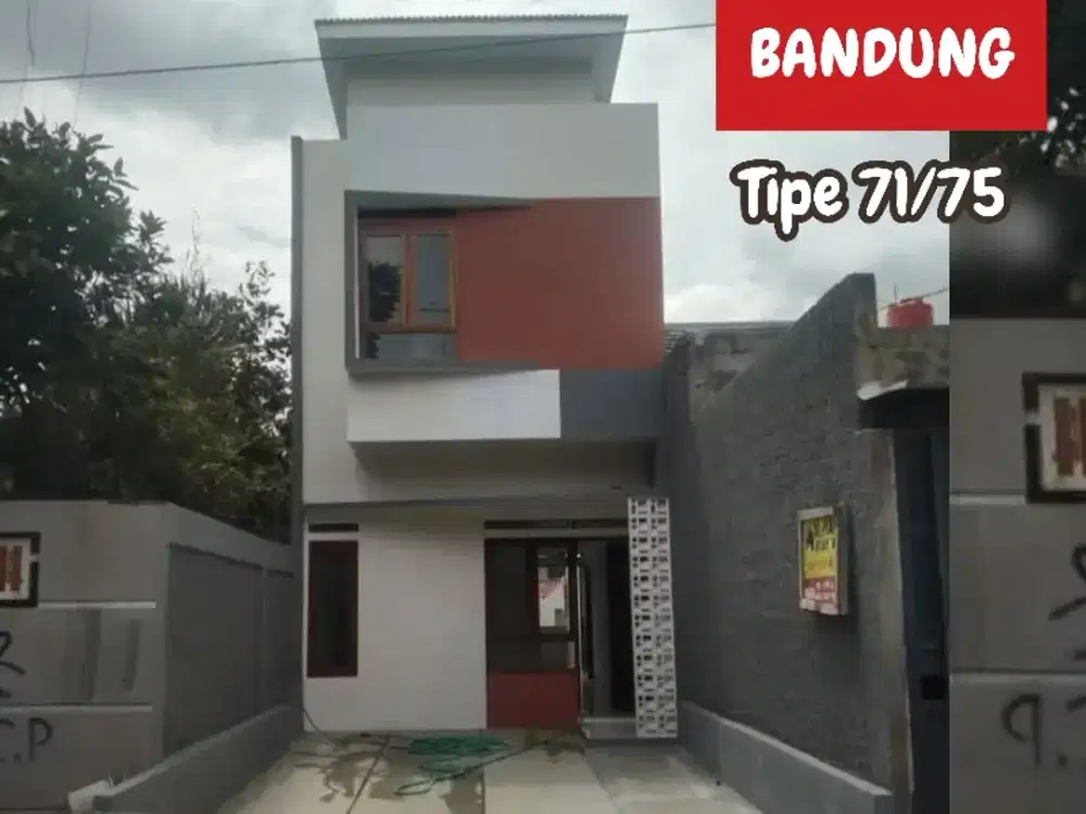 Rumah 3 Kamar Tidur di Kota Madya Bandung Hadap Jalan Umum