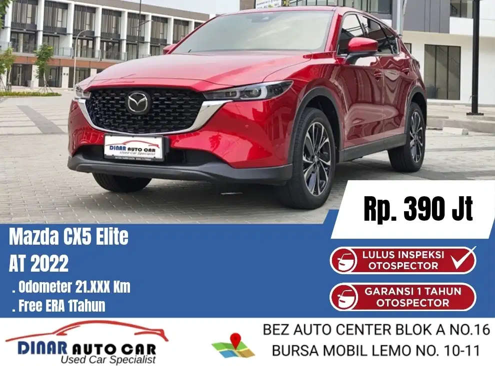 (21Rb) Mazda CX5 CX 5 2.5 Elite 2022 Matic Warenty 20Juta *Dinar Auto