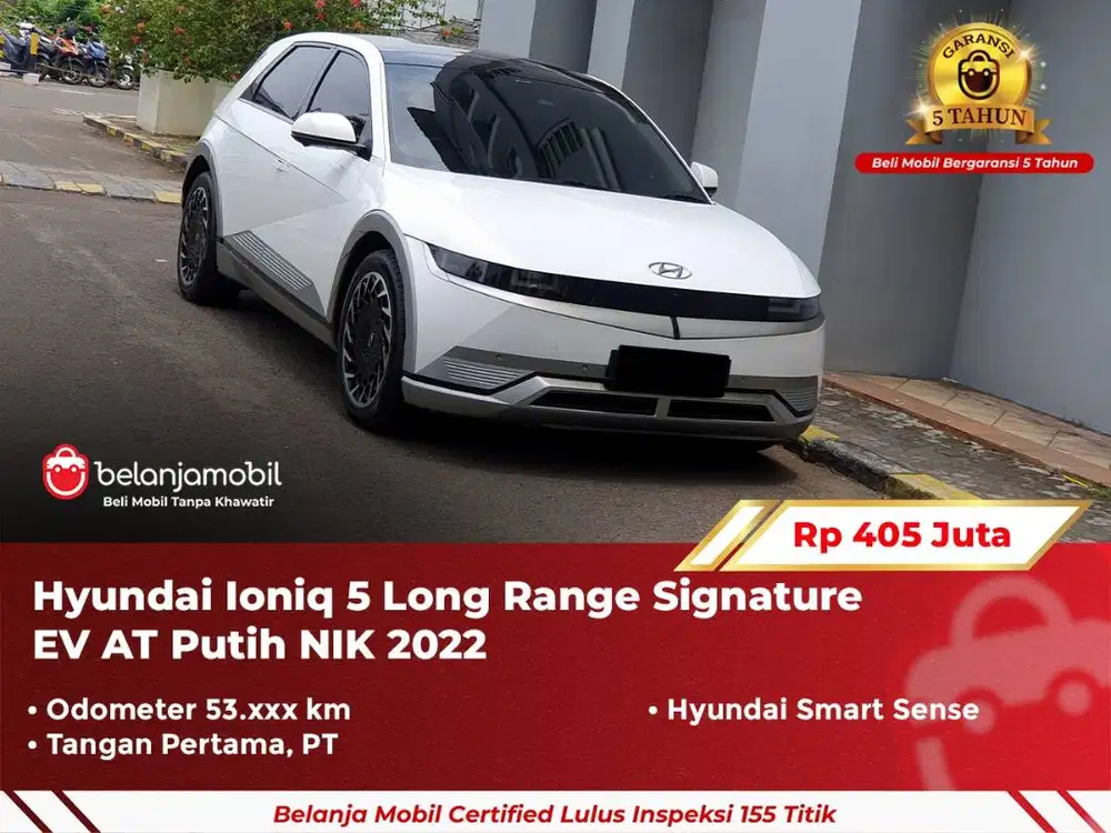 [ GARANSI 5TH ] Hyundai Ioniq 5 Long Range Signature EV AT 2022/2023
