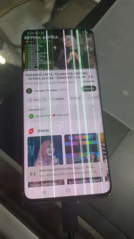 samsung s20+ minus garis
