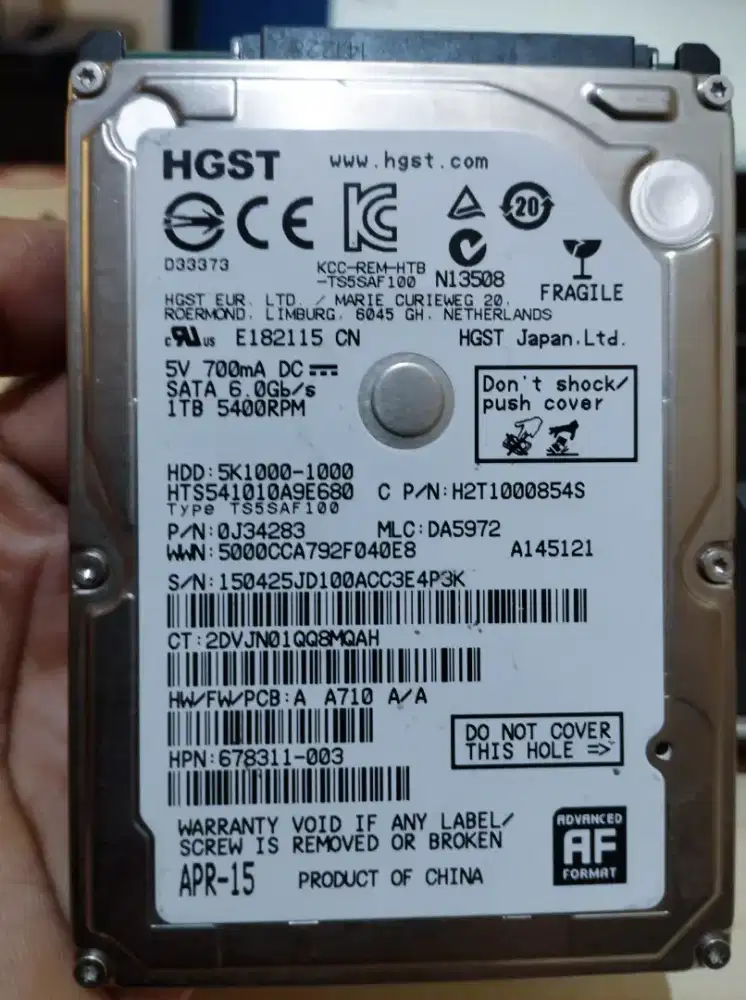 Hardisk Internal Laptop 1Tb