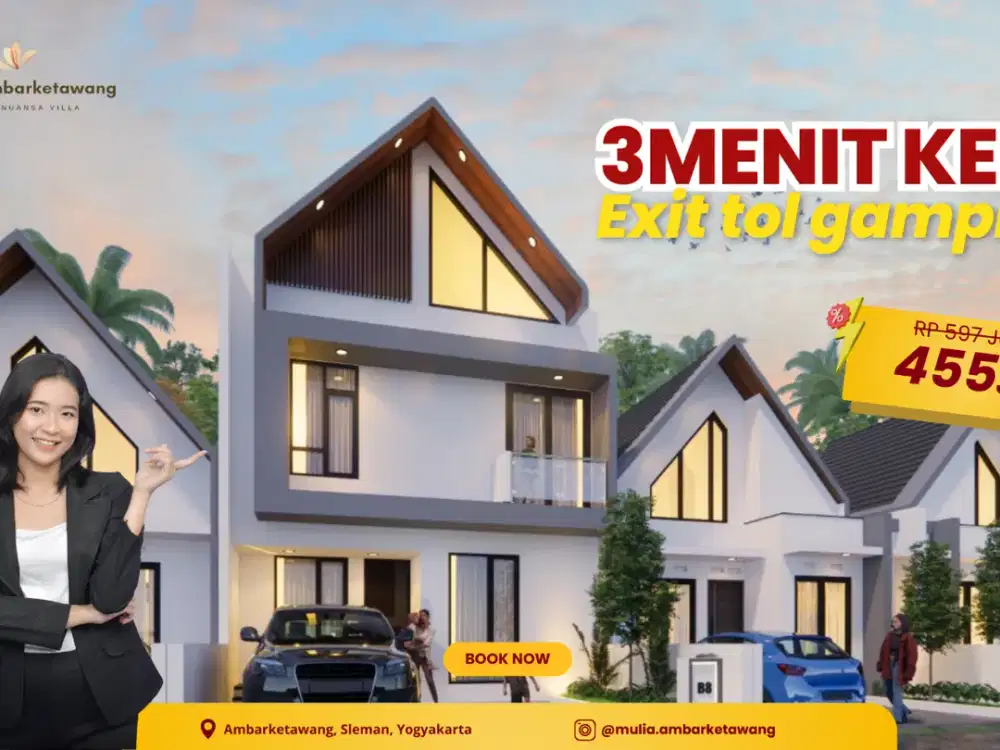 Jual rumah  Gratis Biaya Ppjb sleman  Dekat  Puskesmas Mancasan