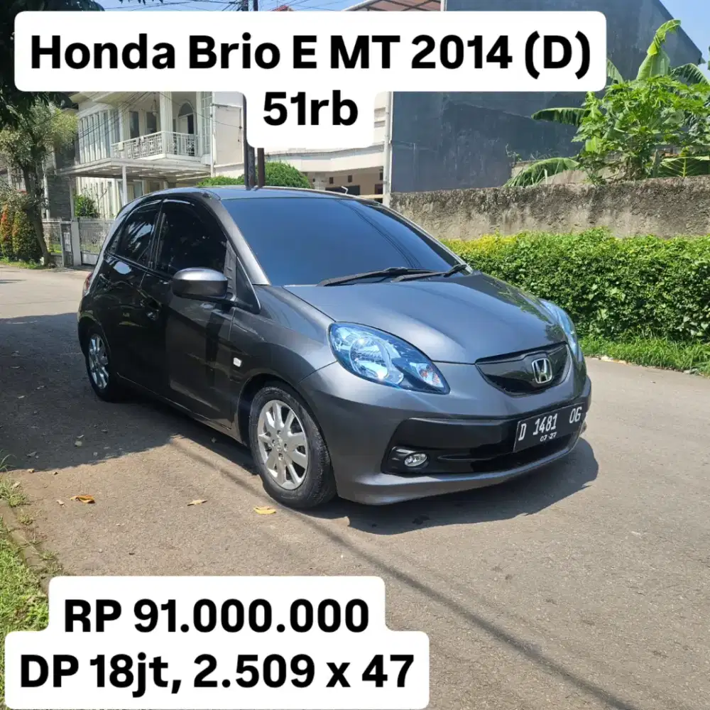 Antik KM 50rban.. Honda Brio E MT 2014 (D)
