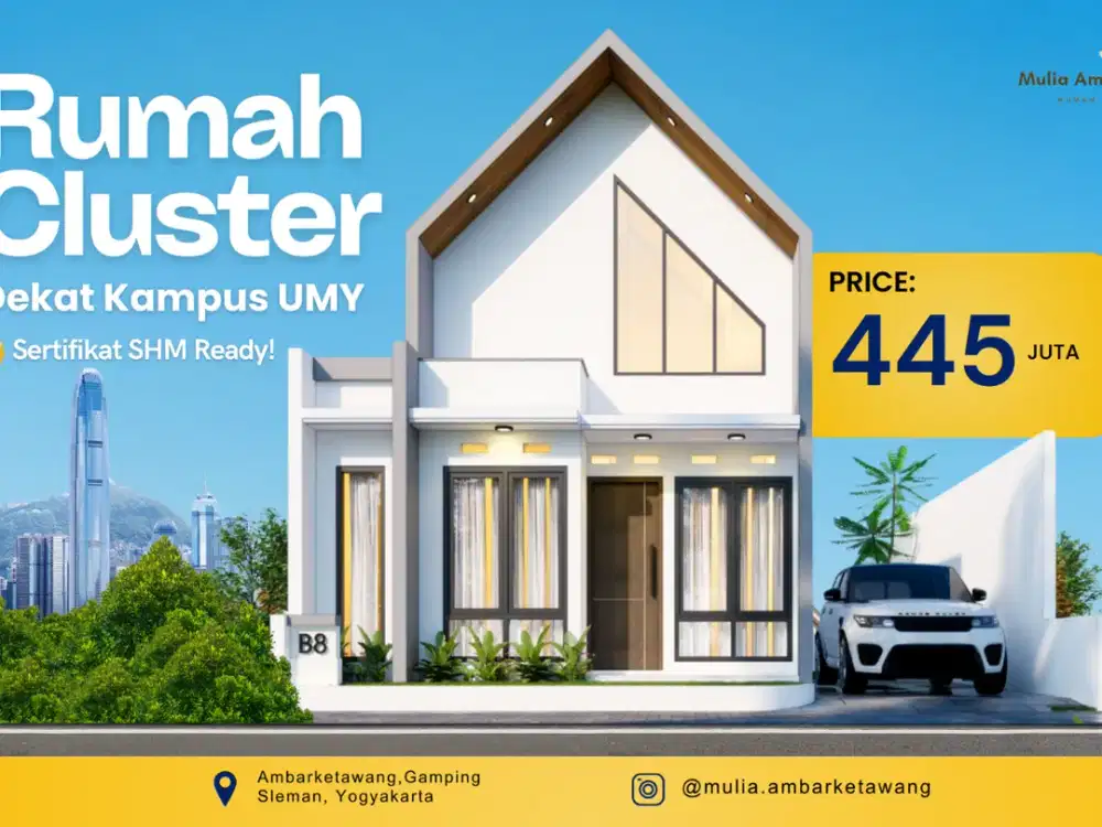 Dijual Rumah sleman  gratis Biaya Ajb Dekat Pasar Hewan Gamping