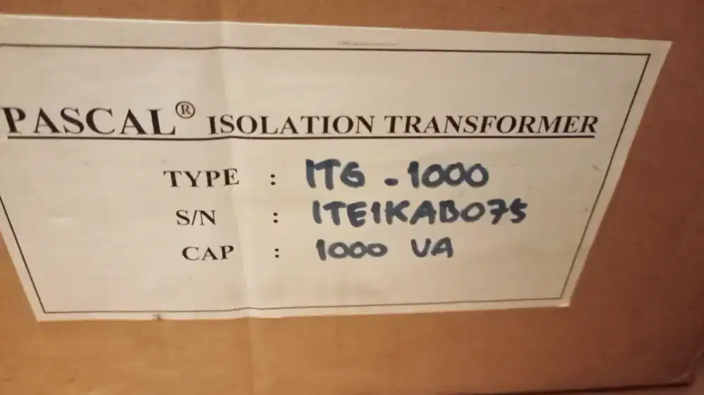 Isolation transformer