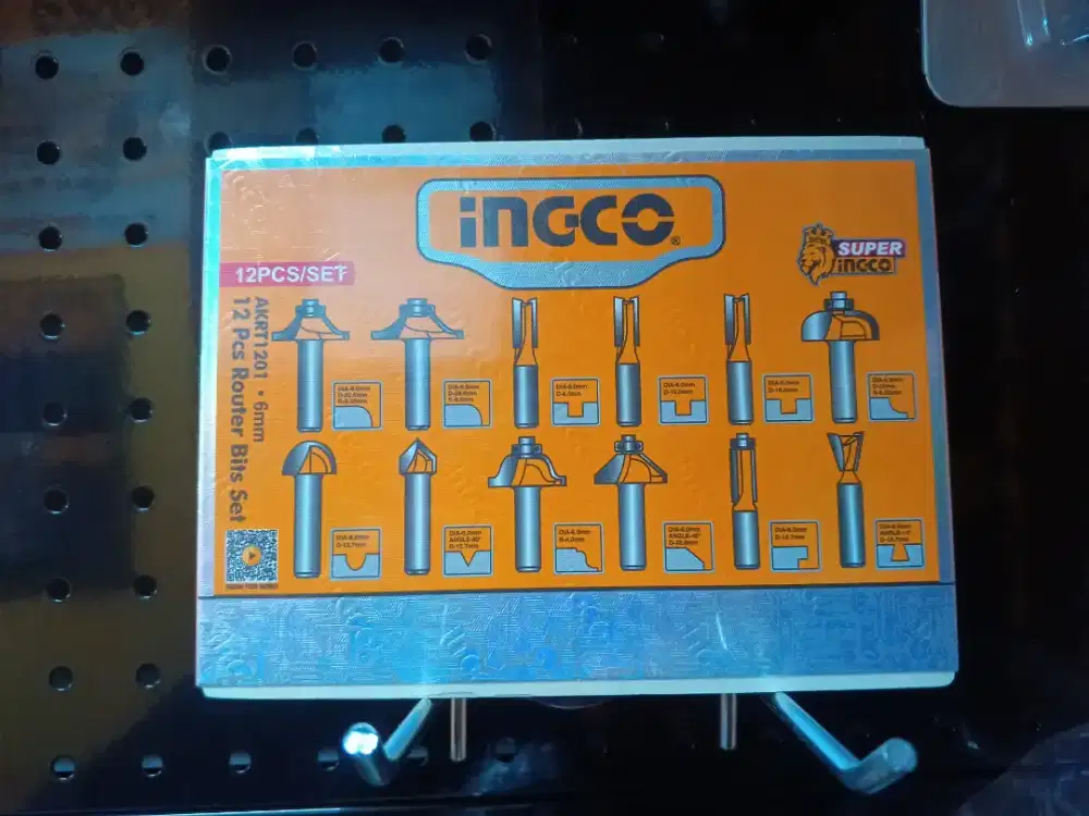 INGCO AKRT1201 Mata Profil Kayu Router Trimmer Set 12 Pcs