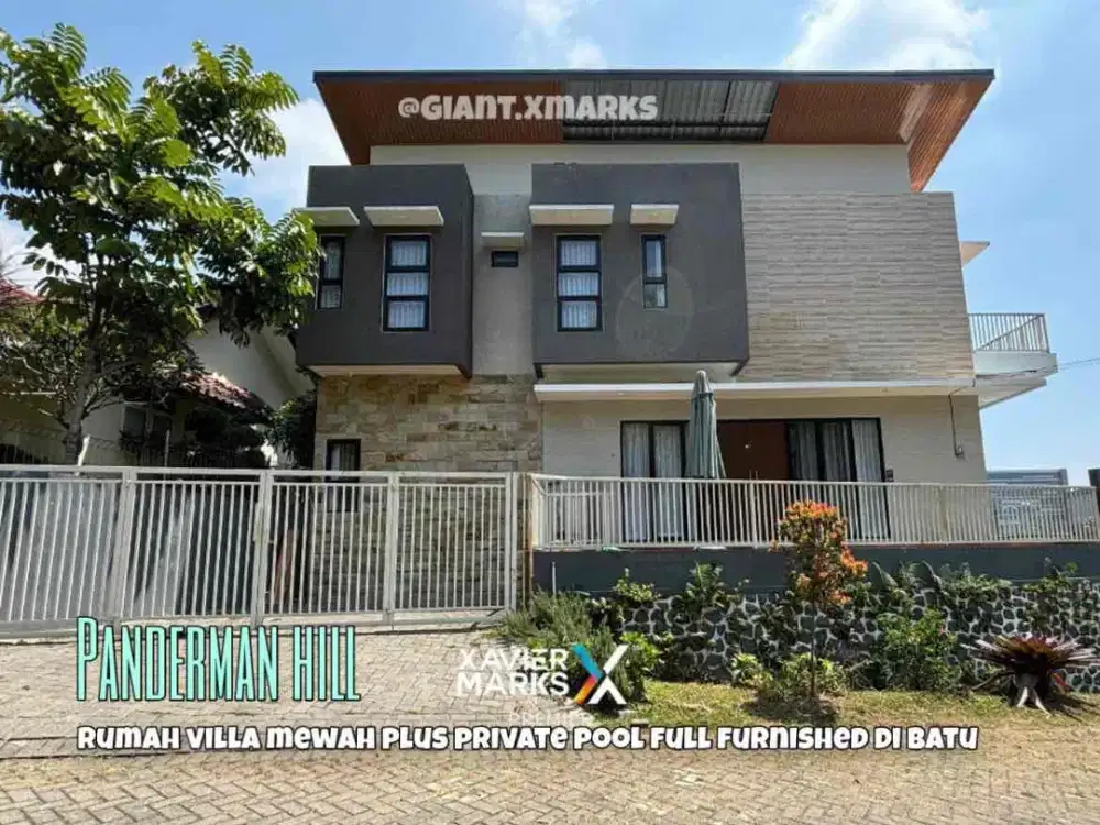 Villa plus Private Pool full furnished di Panderman Hill Batu Malang