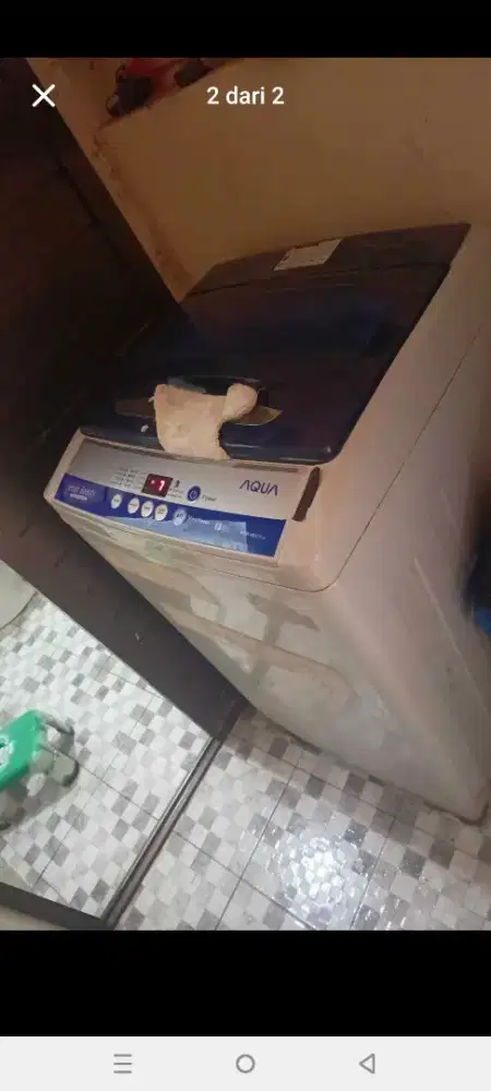 Mesin cuci bekas eror E2 masih berfungsi nyuci