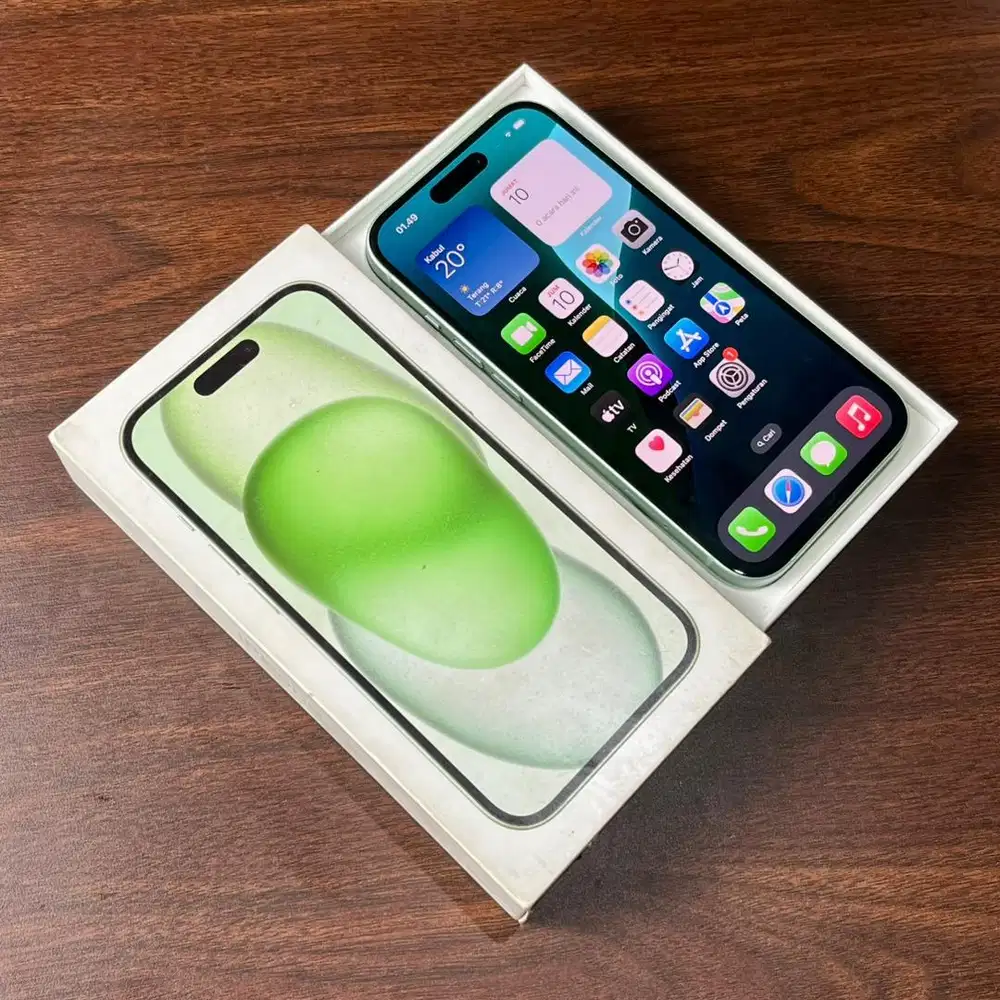 iPhone 15 128GB [ Green ] Garansi Resmi iBox