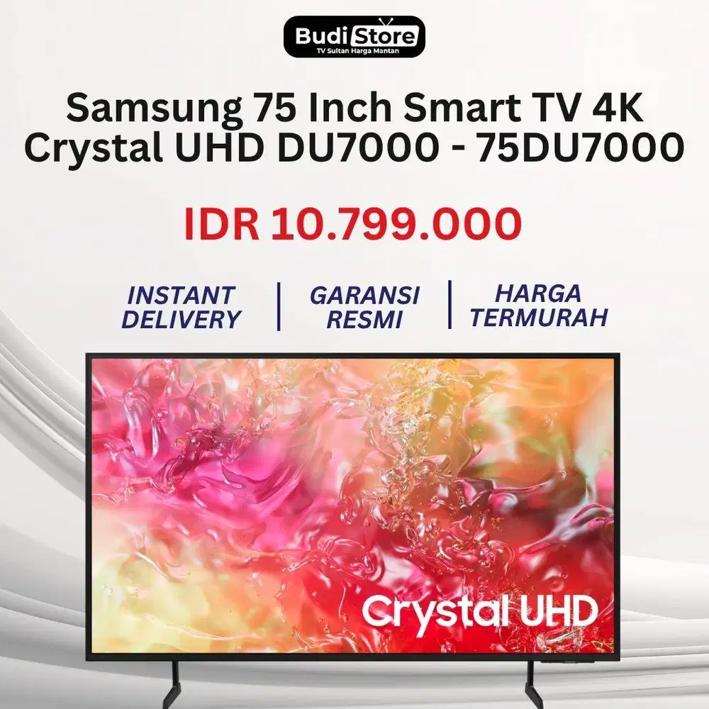 Samsung 75 Inch Smart TV 4K Crystal UHD DU7000 - 75DU7000