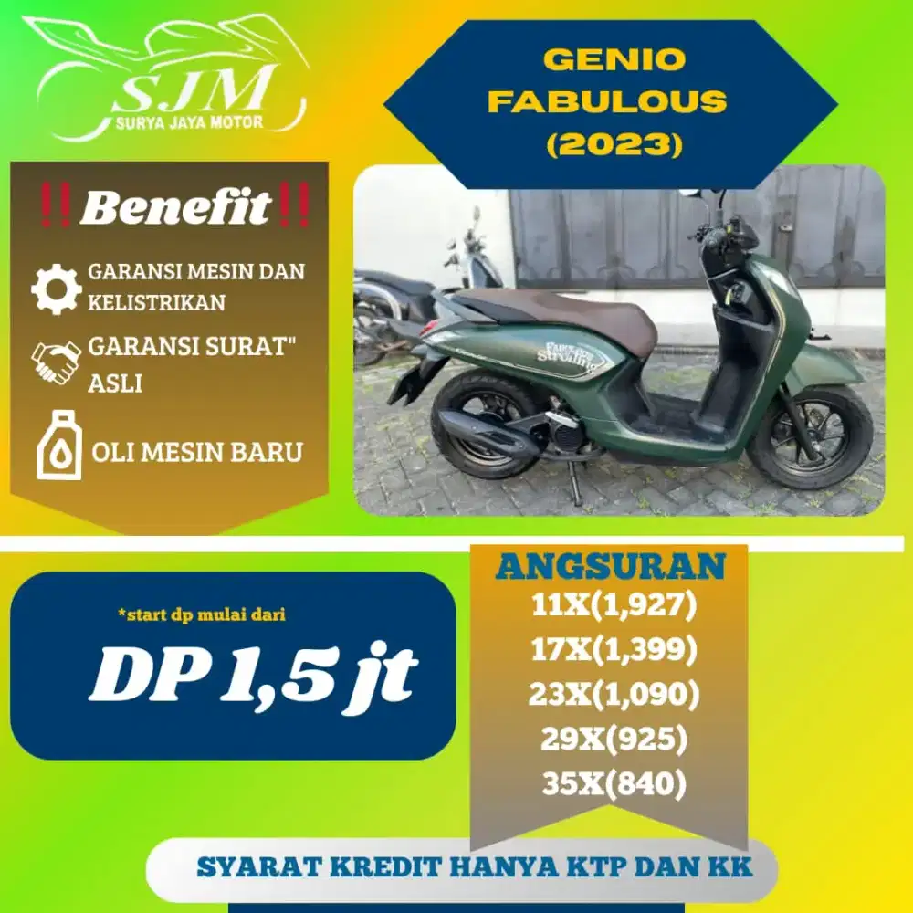 HONDA GENIO FABULOUS 2025 MESIN HALUS