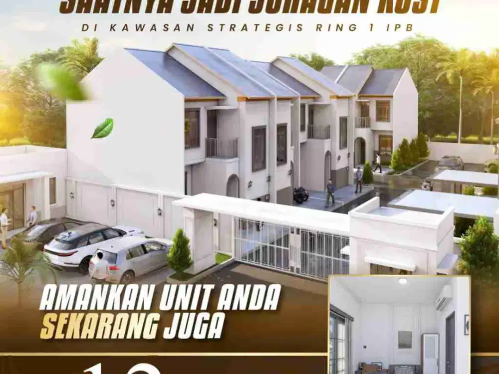 Investasi menguntungkan di lokasi strategis ring 1 IPB, rukost 6 kamar yg exclusive