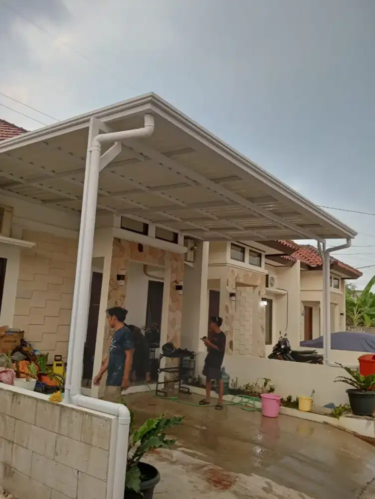 Kanopi alderon double layer minimalis