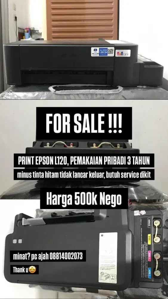 JUAL PRINT EPSON L120