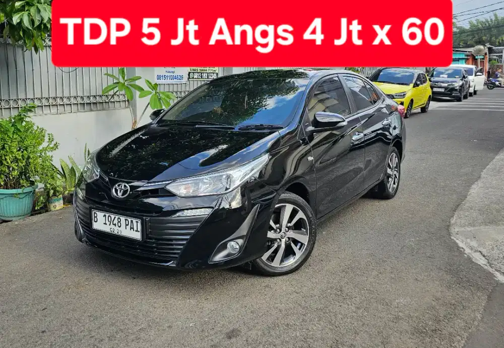 TDP 5 Jt Angs Termurah All New Vios G 2019 Matic Hitam Low Km Like New