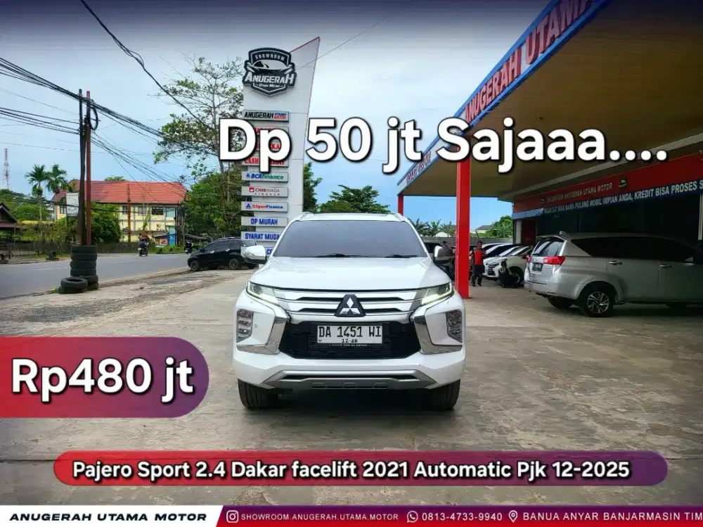 Dp 50 jt Pajero Sport 2.4 Dakar Facelift AT 2021