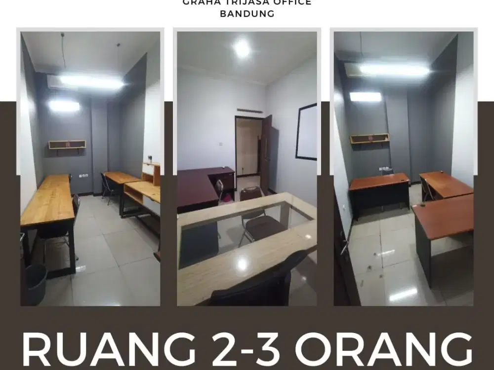 Ruang Kantor Siap Pakai Dengan Fasilitas Lengkap Lokasi Strategis Bandung
