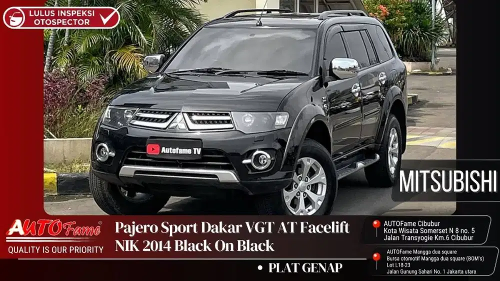 Mitsubishi Pajero Sport Dakar VGT AT Facelift NIK 2014