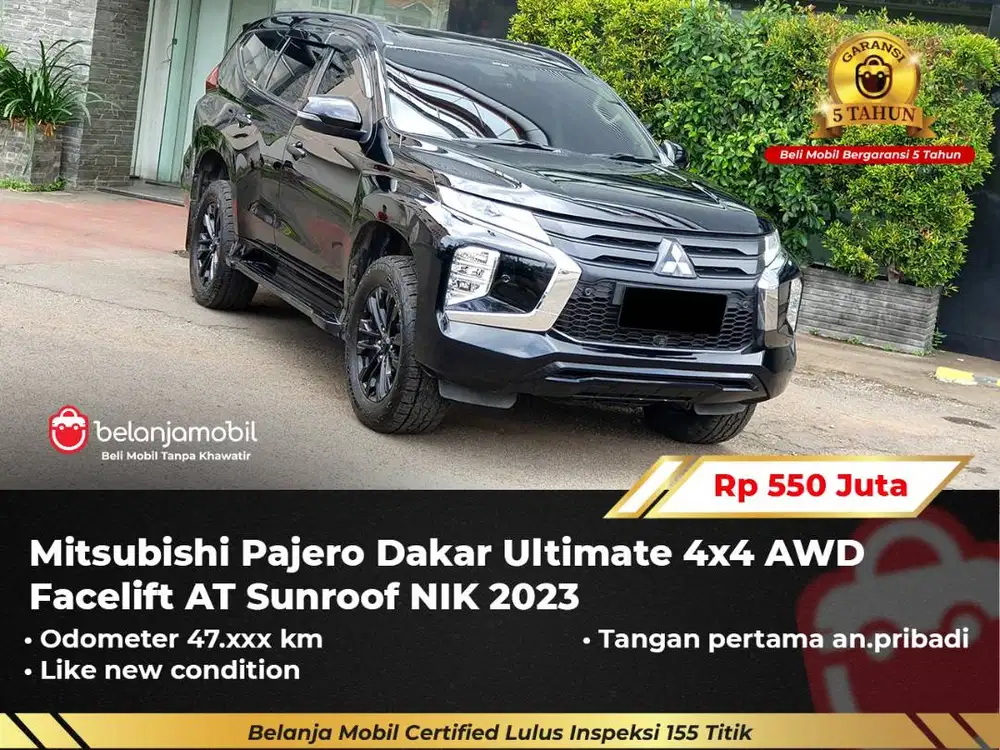 [ GARANSI 5TH ] Mitsubishi Pajero Dakar Ultimate 4x4 AWD 2023/2024