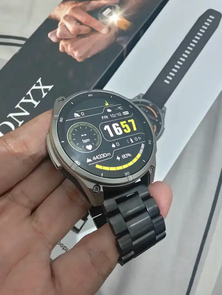 Jam tangan smartwatch supercalla onyx 1.43 inch amoled garansi 10 bln