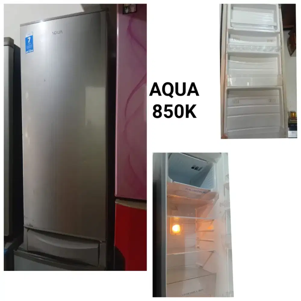 Kulkas 1,pintu Aqua .bekas bergaransi