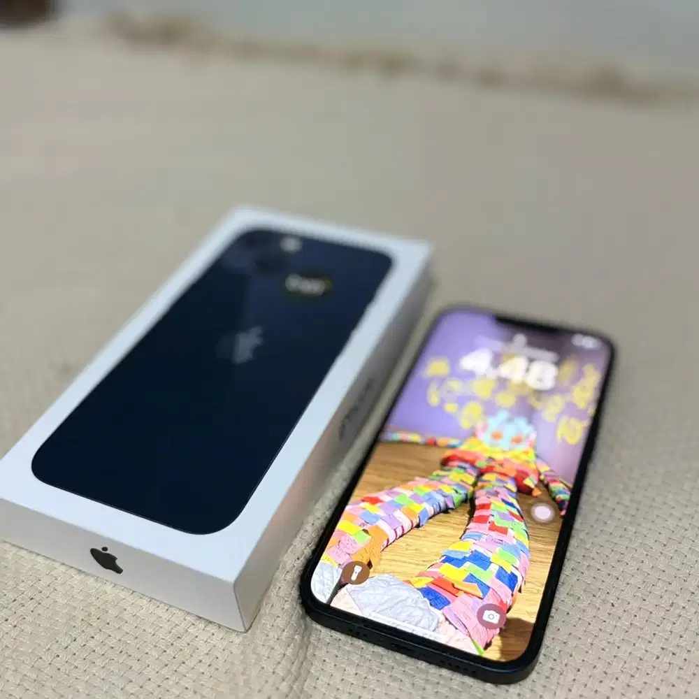 Iphone 13 midnight 128GB ibox fullset mulus