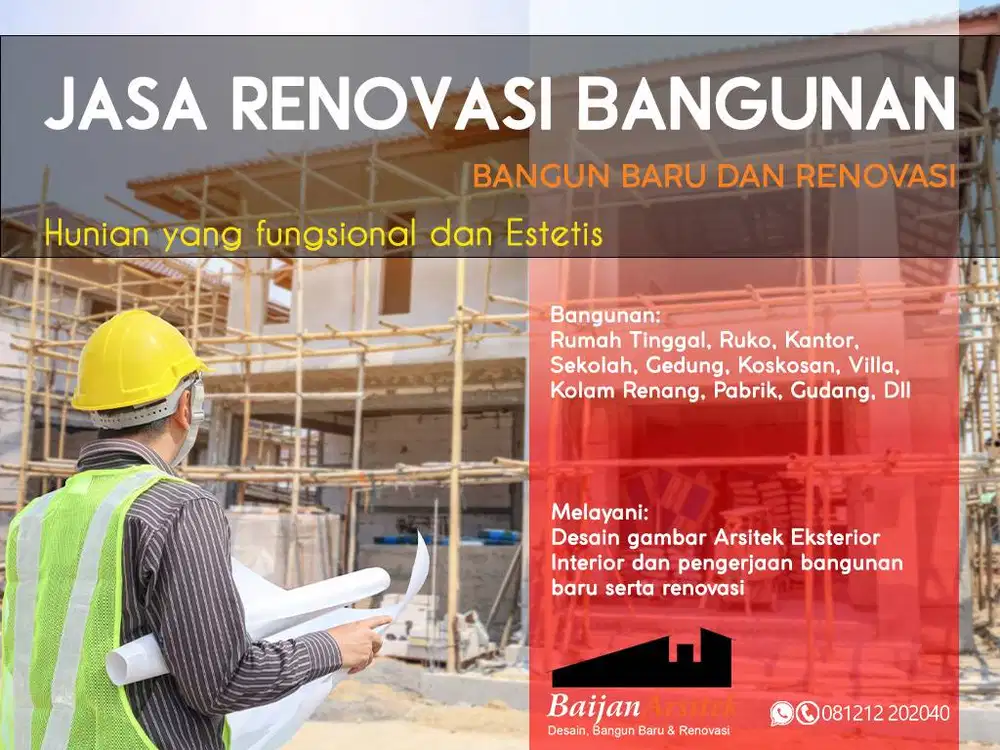 JASA RENOVASI KONTRAKTOR BANGUNAN Dan Desain Gambar Arsitek Rumah