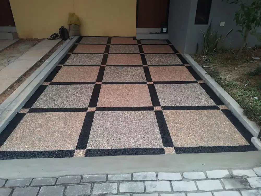 lantai carport batu sikat
