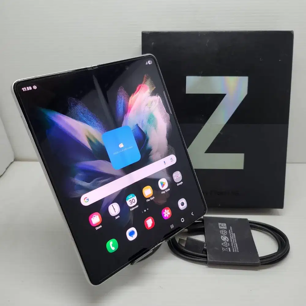 TERMURAH SEIN SAMSUNG GALAXY Z FOLD 3 5G 12/256 SILVER NO MINUS