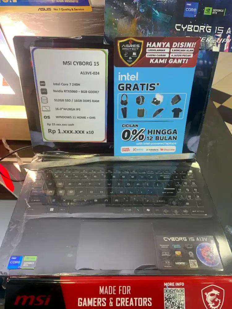 Laptop  MSI CYBORG 15 DP 0