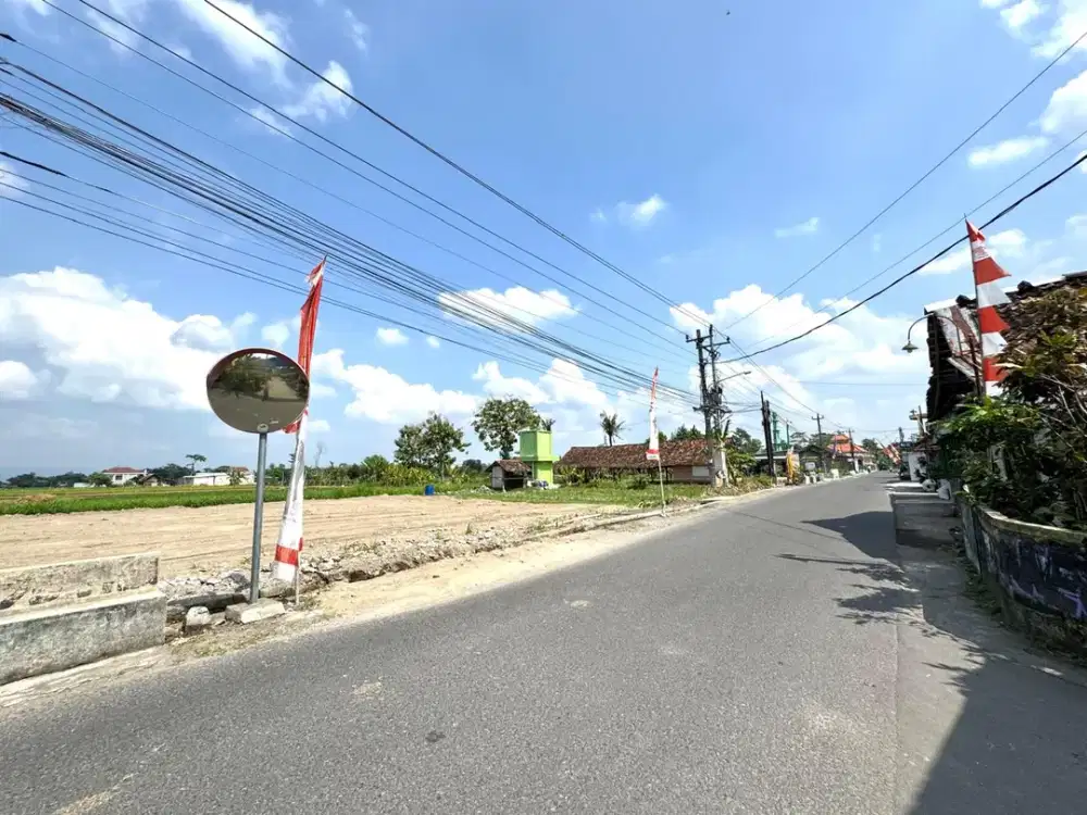 Tanah Murah Sleman Jogja, Tepi Jalan Aspal Lebar