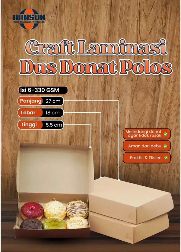 Dus Donat Polos Langsung dari Pabrik bukan tangan kedua