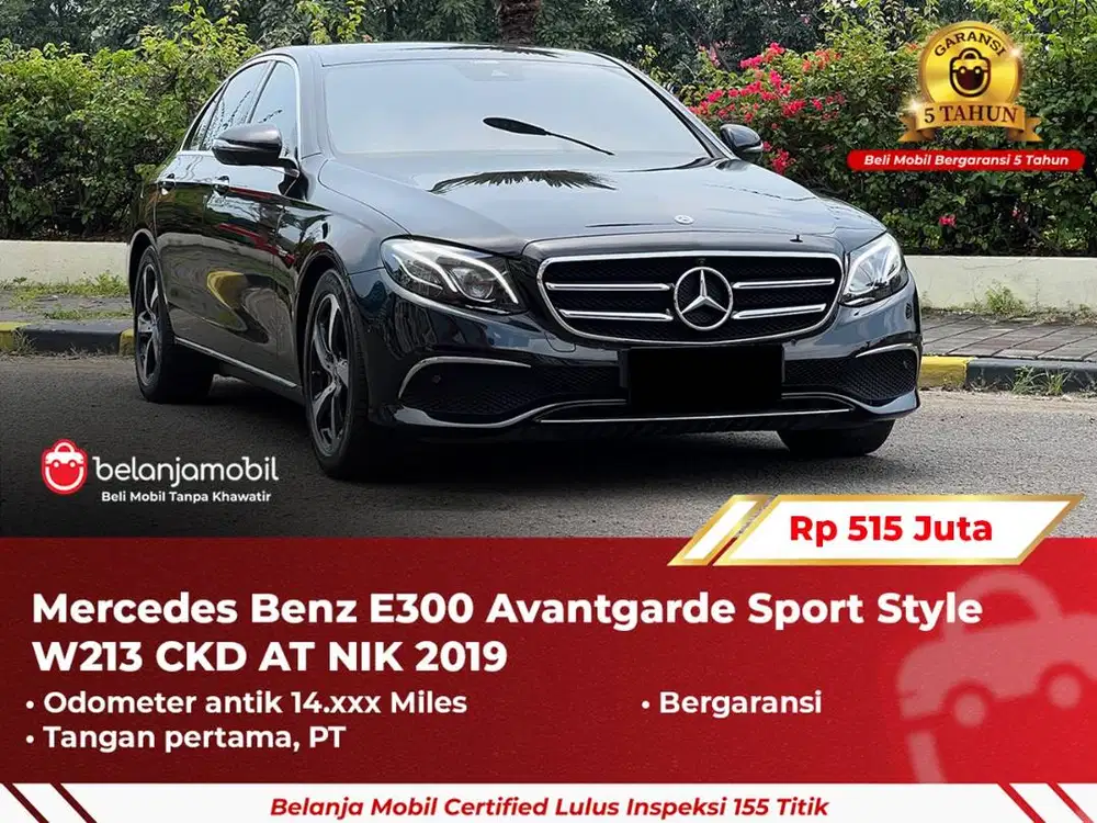 [ GARANSI 5TH ] Mercedes Benz Mercy E300 E 300 Avantgarde W213 2019/20