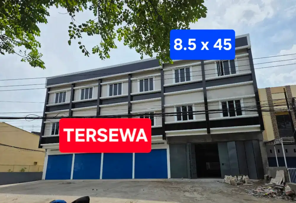 Dijual/sewa ruko baru jl pros antang raya..8.5x45 3lt