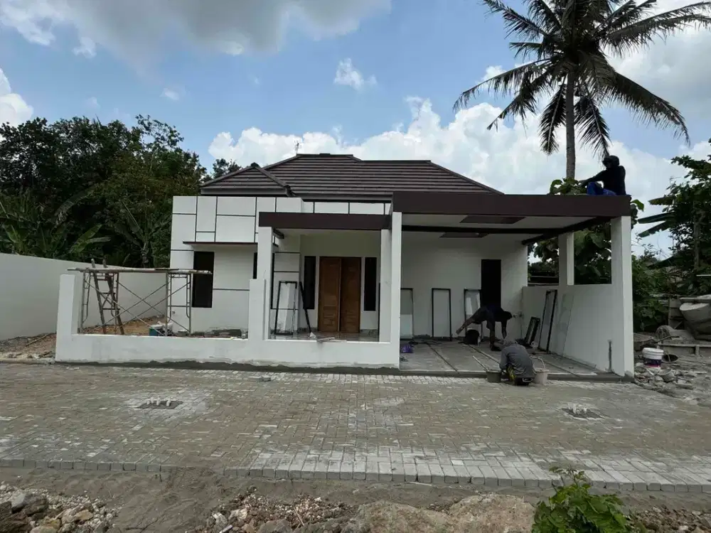 Rumah Baru Proses Finishing di jl Wates dekat Kampus Mercu Buana