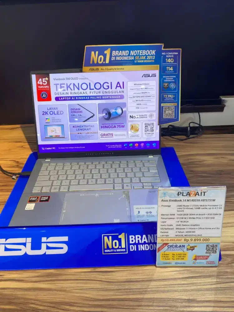 Kredit laptop asus vivobook modal ktp