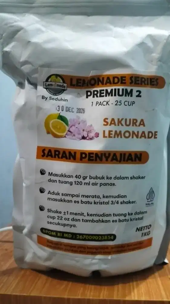 Minuman lemon seduh 500gram