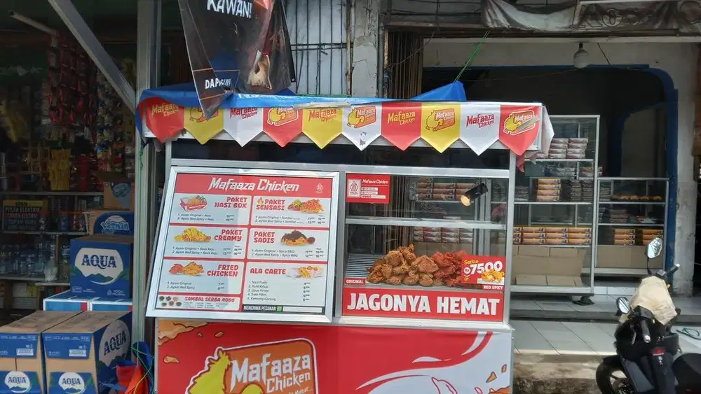DIJUAL CEPAT GEROBAK BEKAS FRIED CHICKEN (bekas mafaza)