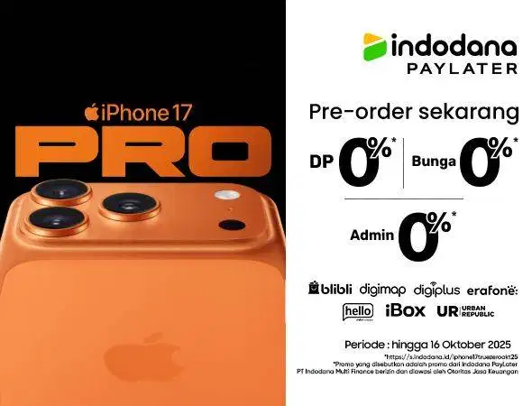 PO IPHONE 17 PRO DAN PROMO 0% CICILAN