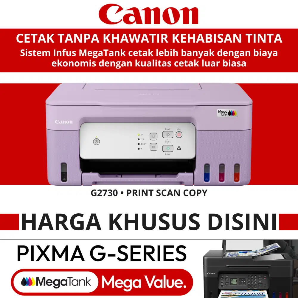 Printer Multifungsi Ekonomis Terbaik Canon PIXMA G2730
