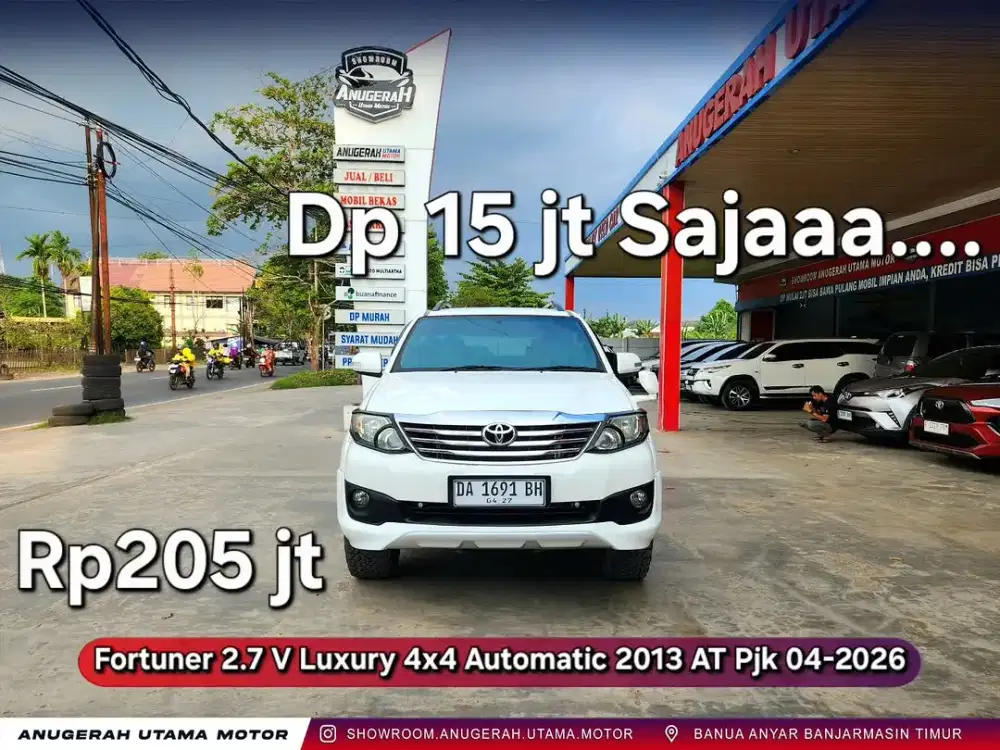 Dp15jt Fortuner V 4x4 2013 Automatic Asli Banjar
