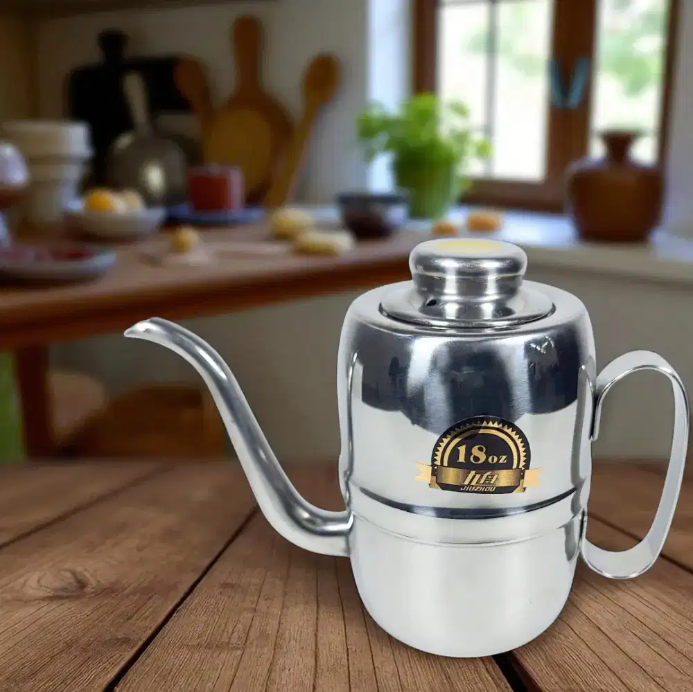Kettle stainless Teko Kopi Air Panas 500ml serbaguna