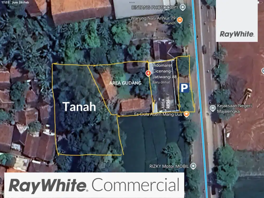 Disewakan Multiple Business purpose : Tanah, Ruko Gandeng, dan Gudang lokasi Strategis Kabupaten Majalengka