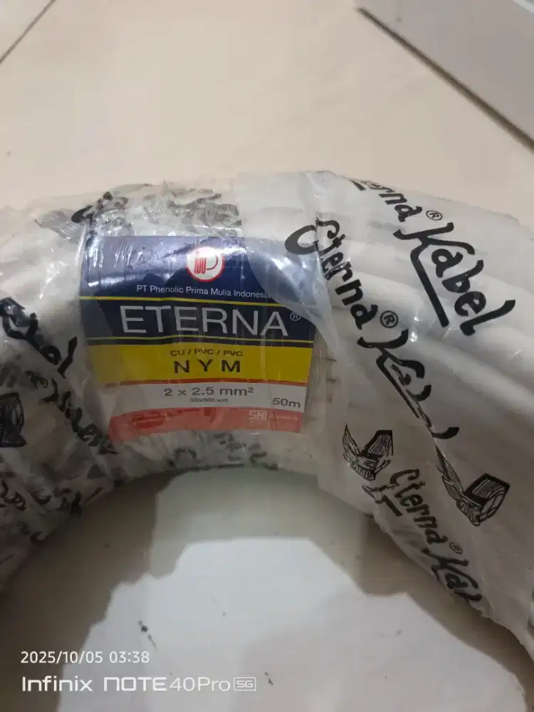 Kabel 2x2,5 50 meter eterna