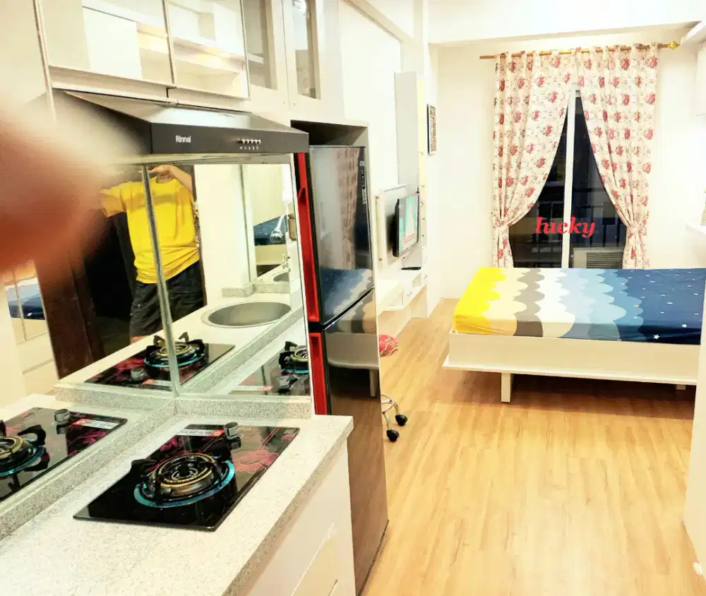 Apartemen sunter park view studio full furnish baru gratis urus SHM