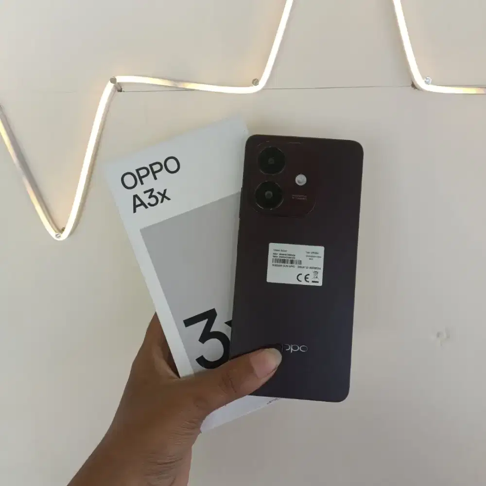 Oppo A3x 4/64 Merah Nebula Lengkap Fullset