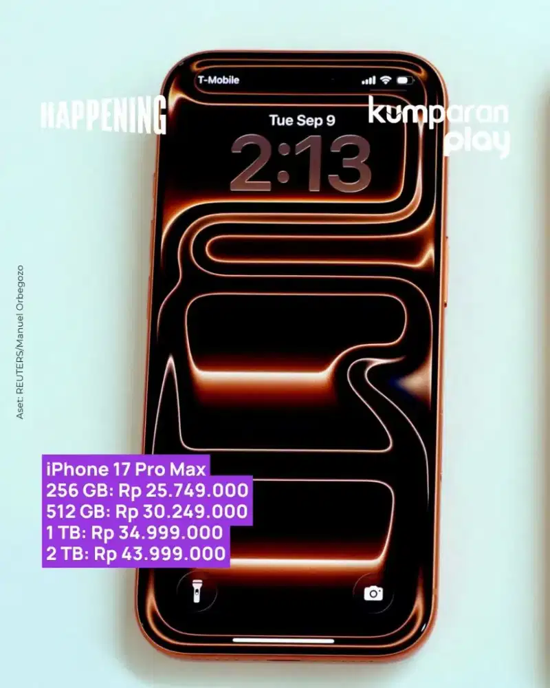 Yuk buruan po iphone 17 series cicilan bunga 0% gratis 2x angsuran