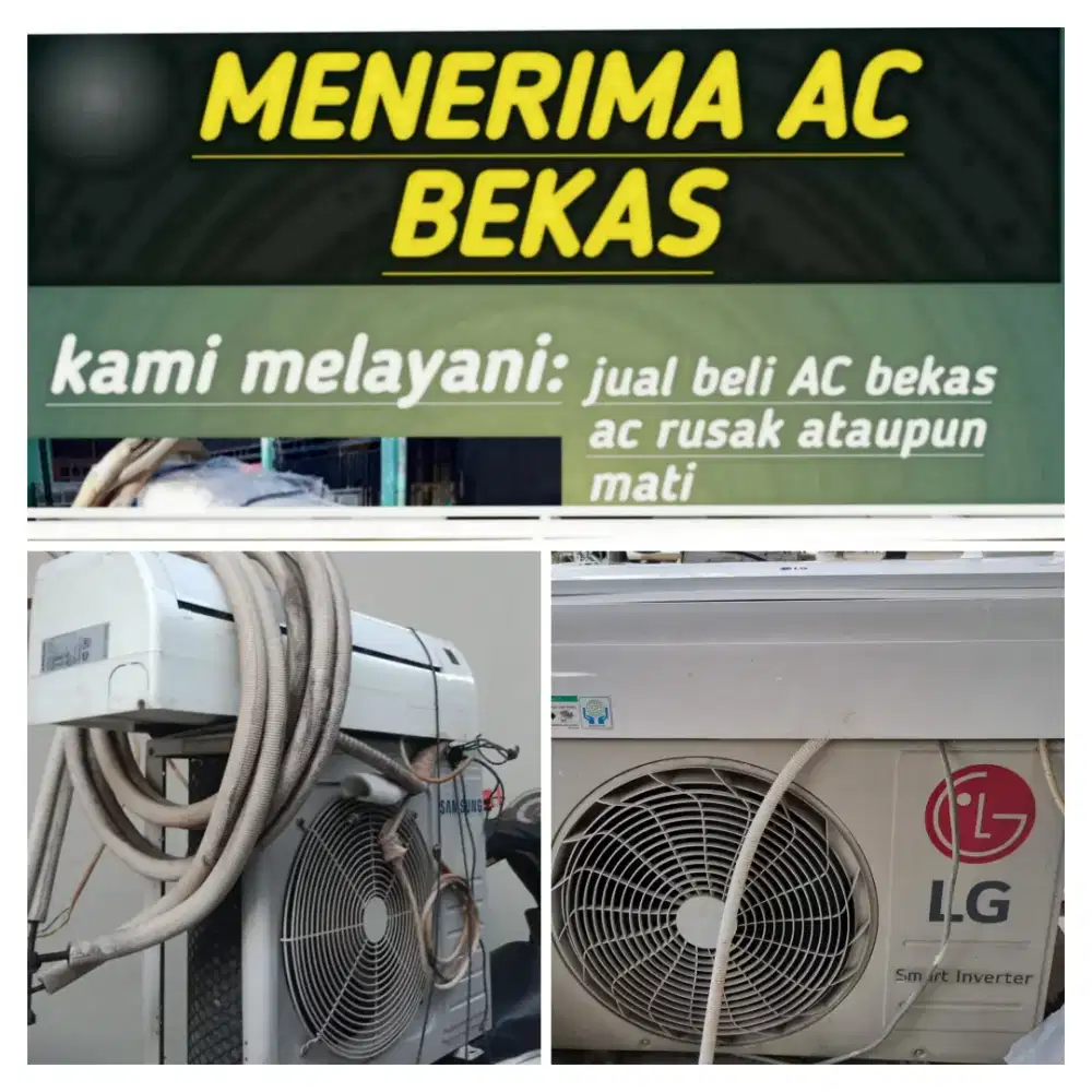 Terima ac bekas rusak